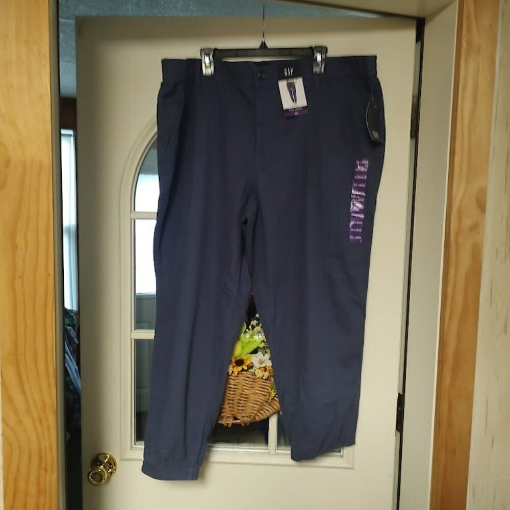 New Gap Blue Twill Joggers Size Women's XXL